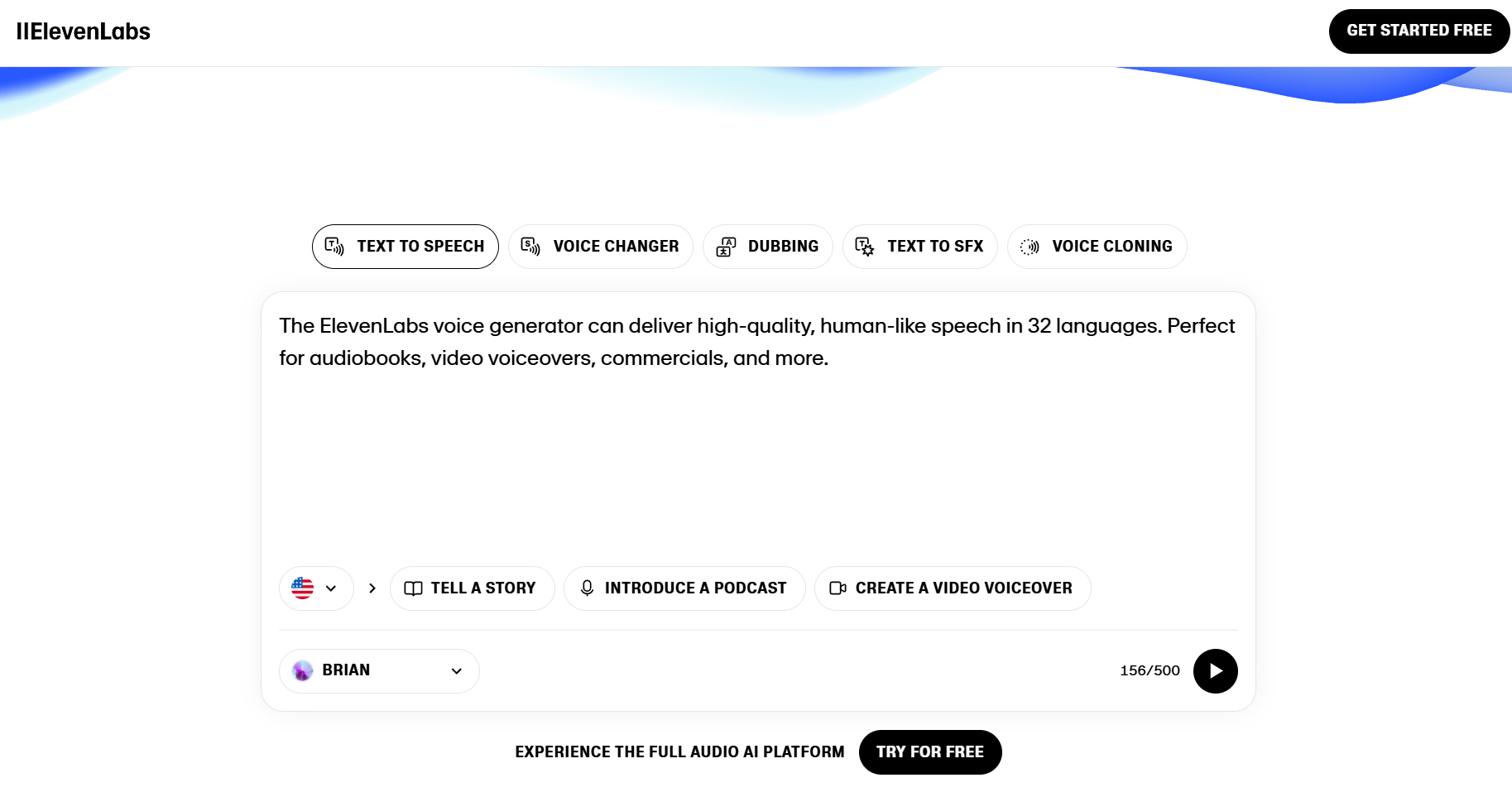 free ai-vocie-generator-tool-elevenlabs