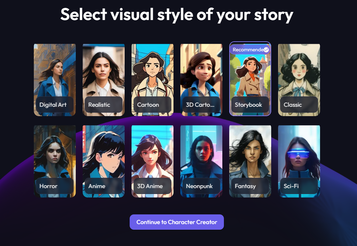 artfflowai-story-book-visual-styles-options