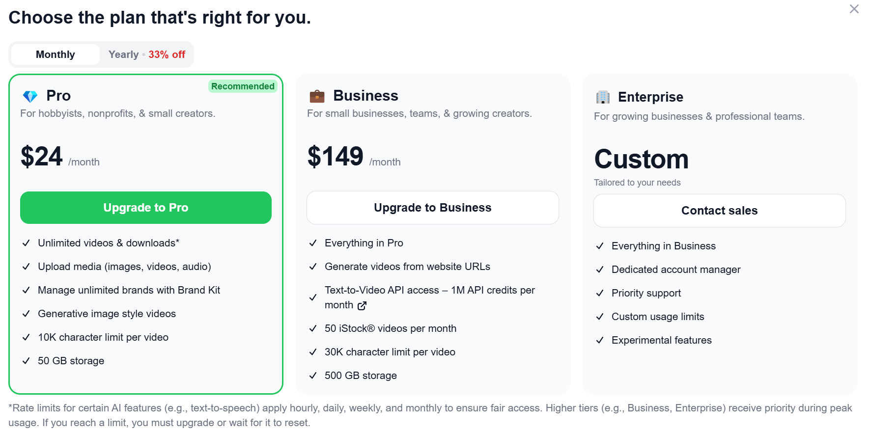videogen-plans-price-features