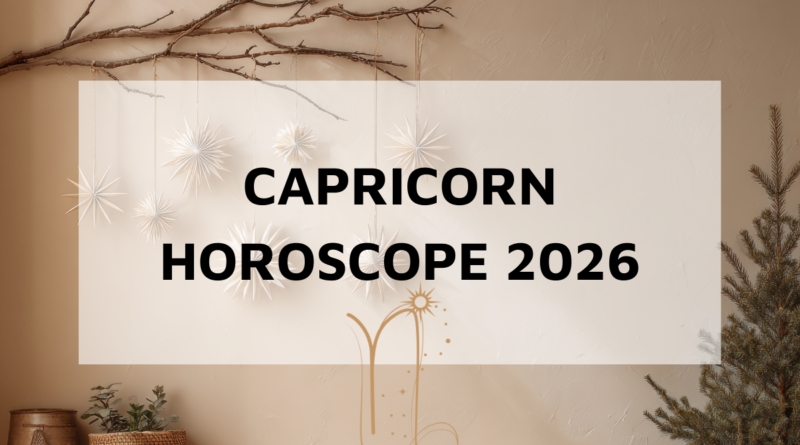 Capricorn Horoscope 2026